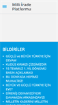 Mobile Screenshot of milliiradeplatformu.com